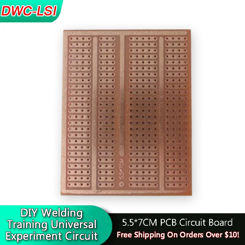 5/10PCS DIY 5.5x7CM Prototype Paper PCB Universal Experiment Matrix Circuit Board 3-4-5 Continuous Holes HB Bakery Board