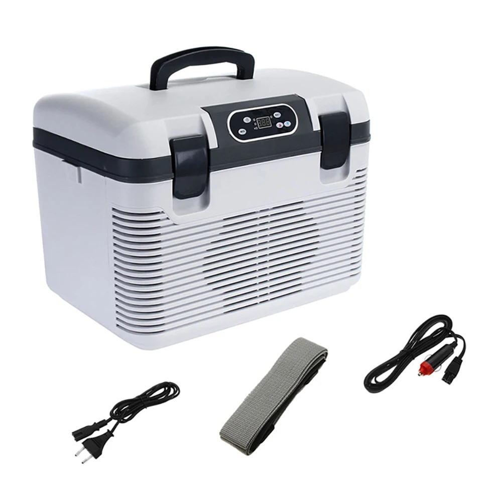 19L Car Home Mini Refrigerator Portable DC12-DC24V  220V Drink Freezer Cooler Outdoor Picnic Camping Food Cooling Warming Fridge