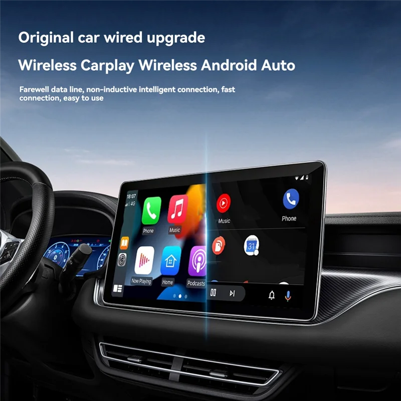 HFES Carplay AI Box Wireless Android Car Smart TV Box Android 13 per Youtube Netflix Toyota Mazda