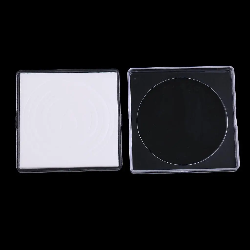 20pcs 20-40mm Clear Cases Coin Storage Holder Box Display Container