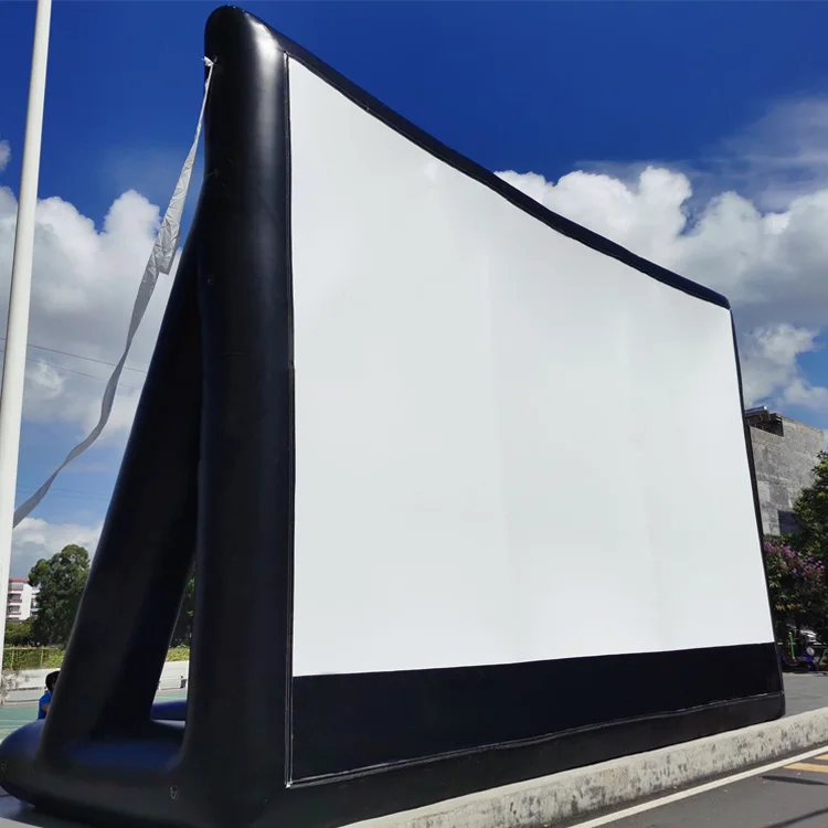 مسرح أفلام قابل للطي، جهاز عرض تلفزيوني للسينما الفورية بطول 20 قدمًا، شاشة أفلام قابلة للنفخ كبيرة الحجم قابلة للنفخ بالهواء