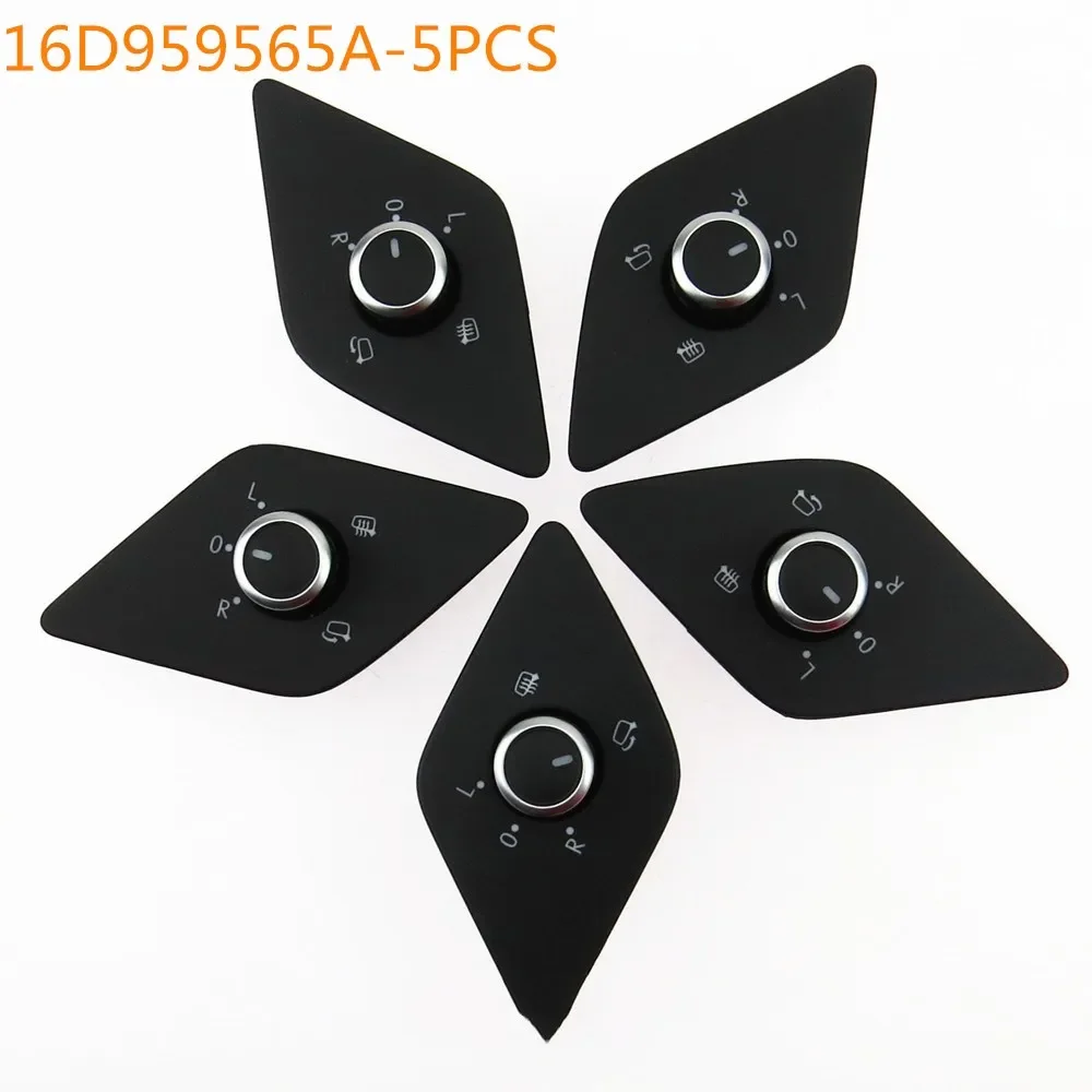 

5Pcs 16D959565A Folding Heated Rearview Mirror Switch Control Knob Button for VW Jetta MK6 2011-2014 16D 959 565A 16D 959 565 A