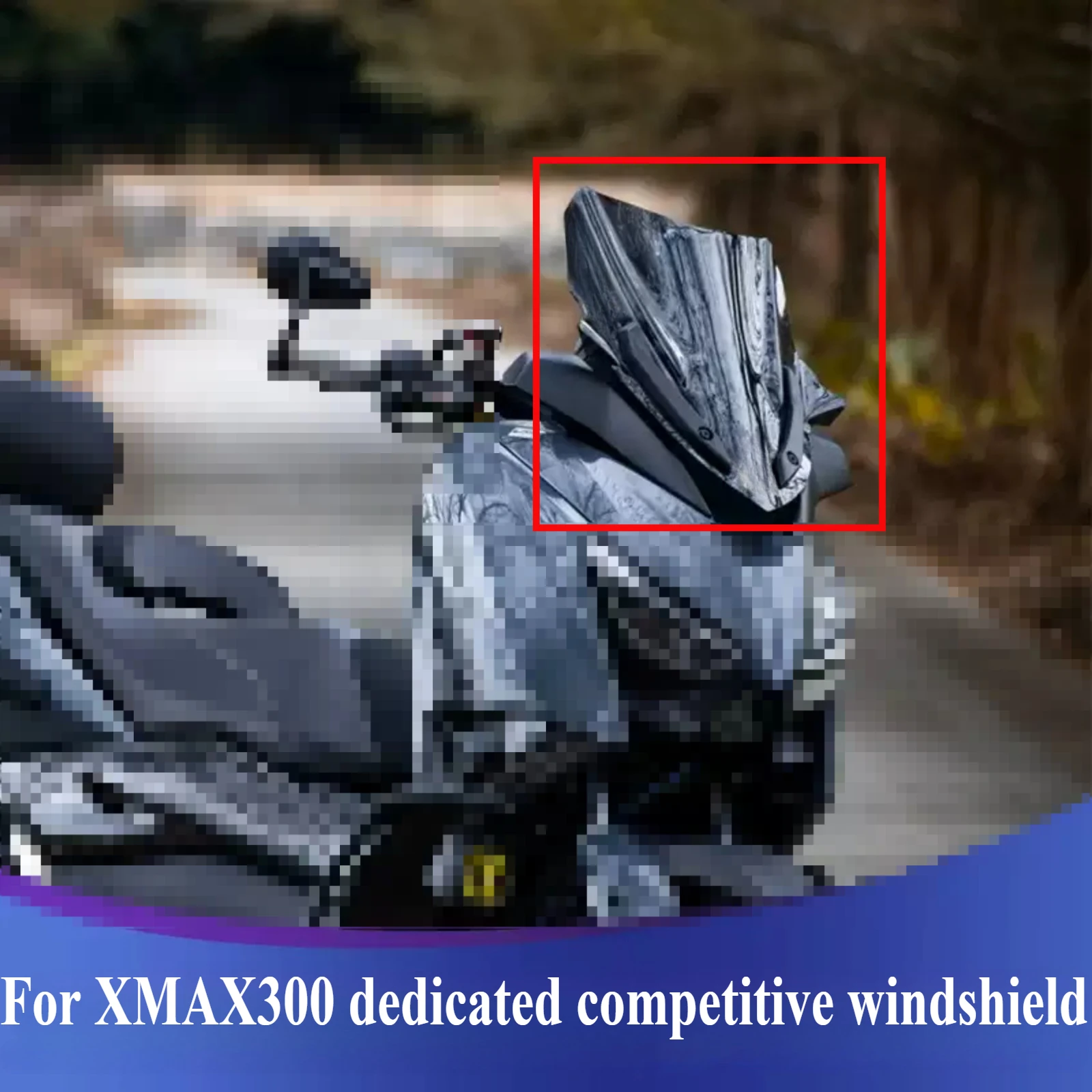 

For Yamaha XMAX300 Motorcycle Modified Windshield Wind Deflector Heightened Windshield Front Glass Accessories Parts