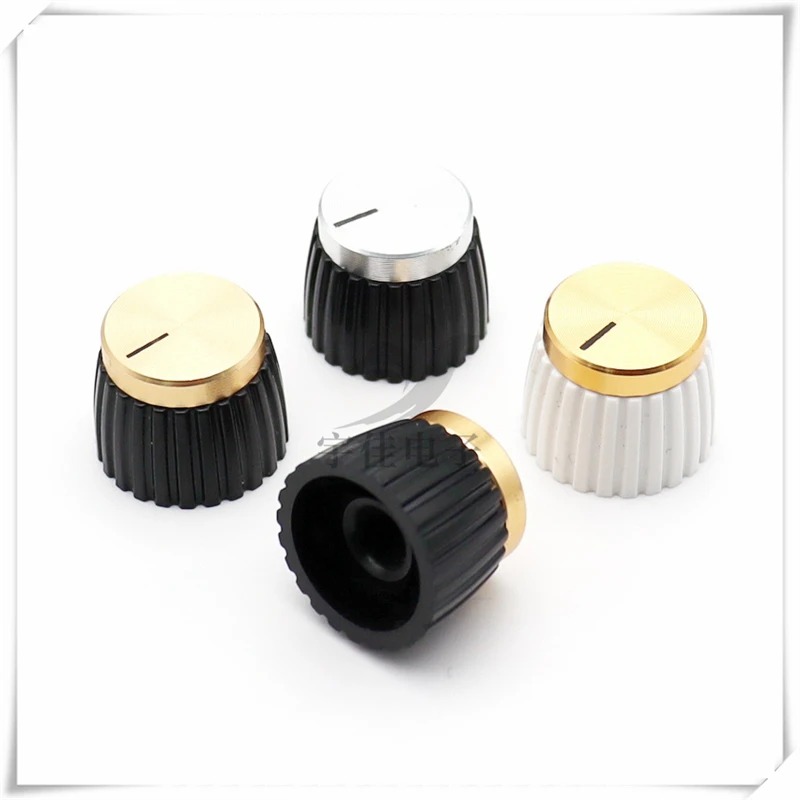 3PCS 20*16 Plastic Knob Cap Potentiometer Knob Volume Adjustment Knob Cap 6MM Flower Hole Switch Hat