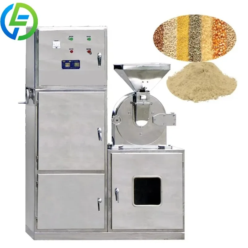 Customize Stainless Steel Grain Hammer Milling Machinery Food Grade Maize Corn Wheat Flour Soy Bean Grinding Machine