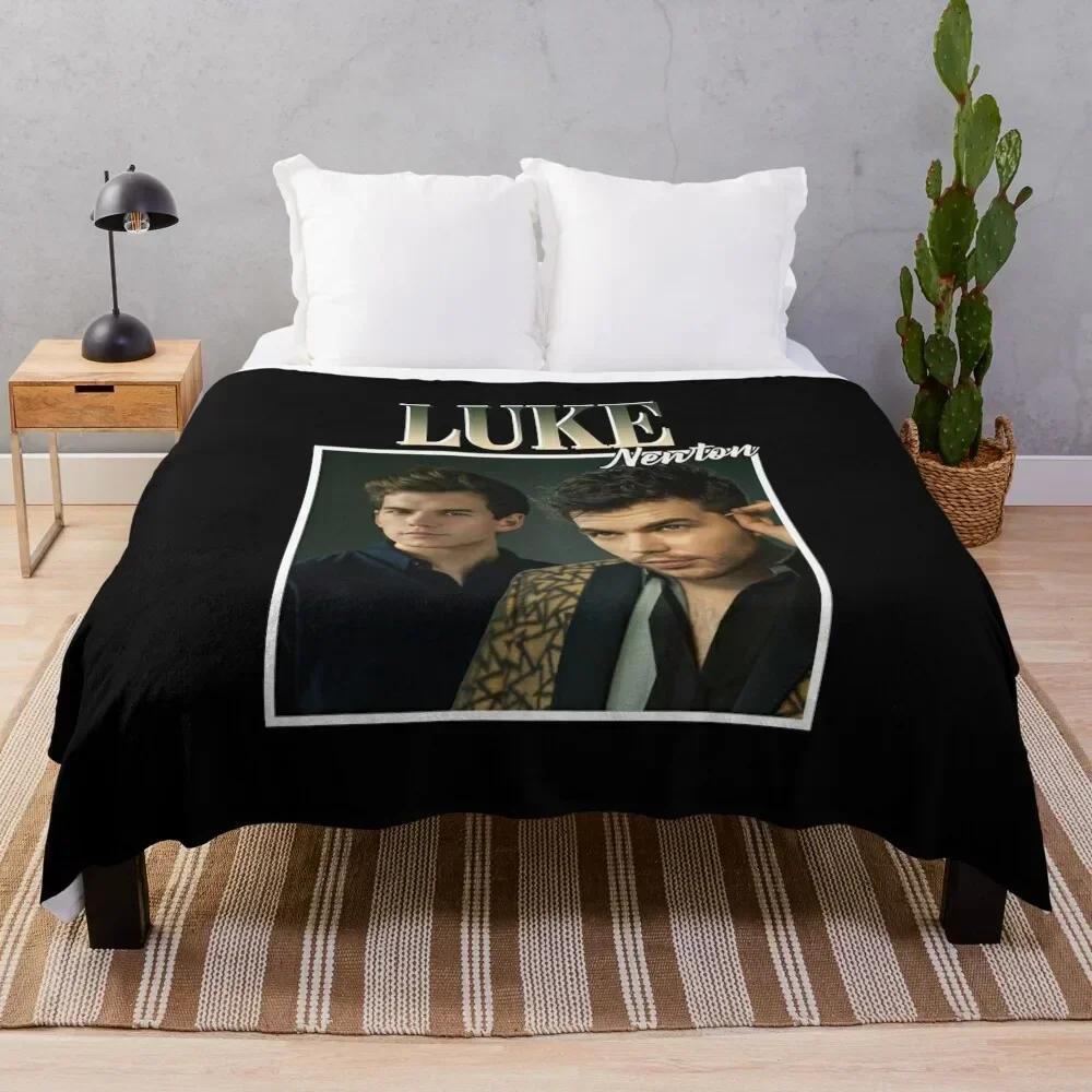 Birthday Gift Luke Newton Graphic For Fan Throw Blanket Hairys Beautifuls Blankets