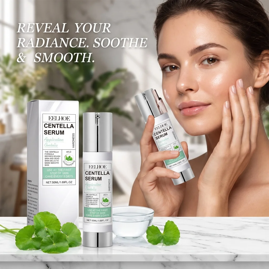 50ml Centella Facial Essence Hyaluronic Acid Hydrate Lock Moisture Soften Dry Skin Firm Restore Glow Rejuvenate Skin Serum