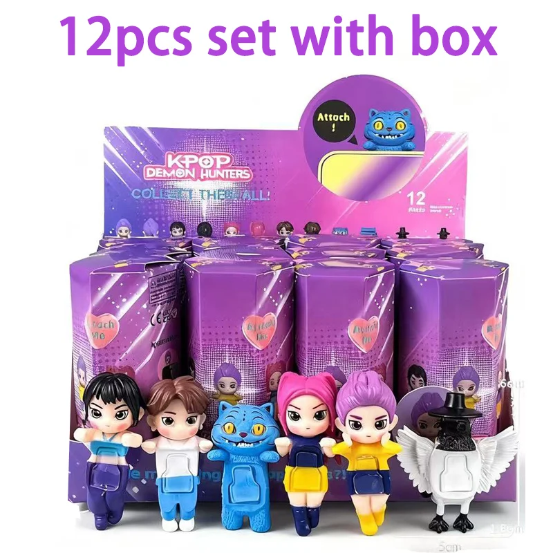 2025 Hot New Kpop Demon Hunters Blind Box Decorativo Mini Anime Figure Ornamenti Bambole Fan Bambini Regali di compleanno di Natale
