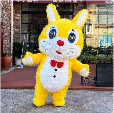 Giant Polar Bear Inflatable Cartoon Walking Costume Street Funny Giant Panda Mascot Costume Party Role Play Costume no battery