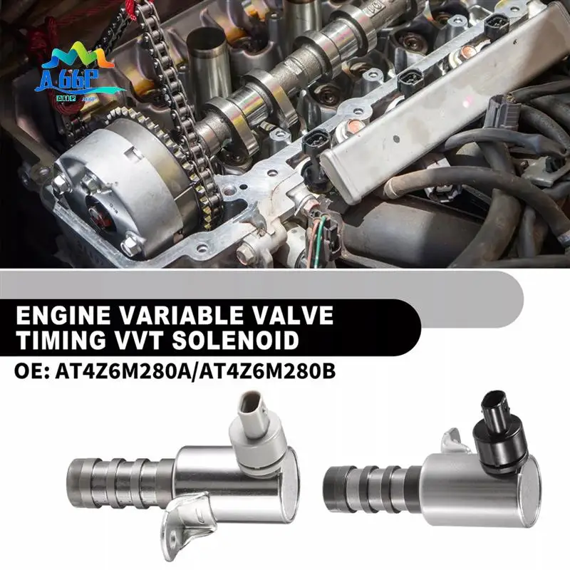 

A66P-1Pair VVT Variable Timing Solenoid Intake+Exhaust Valve For Ford F-150 Edge Lincoln MKZ 3.5L 3.7L T4Z-6M280A AT4Z6M280B