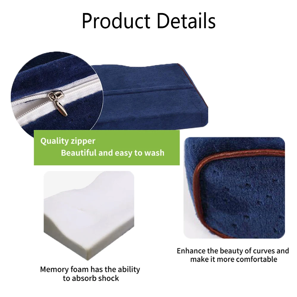 Orthopedic Neck Sleeping Pillows Slow Rebound Soft Memory Foam Pillow Cervical Traction Cushion Comfort Best Protection Relax