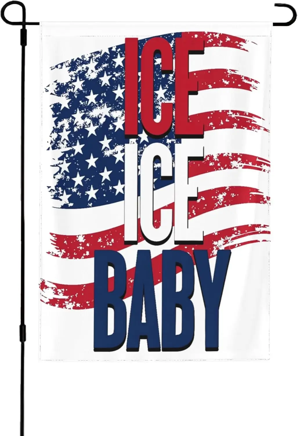 Ice Ice Baby Garden Flags 12.5"x18" USA Independence Day Patriotic Flag Double Sided House Yard Signs decoration YYQ GGO