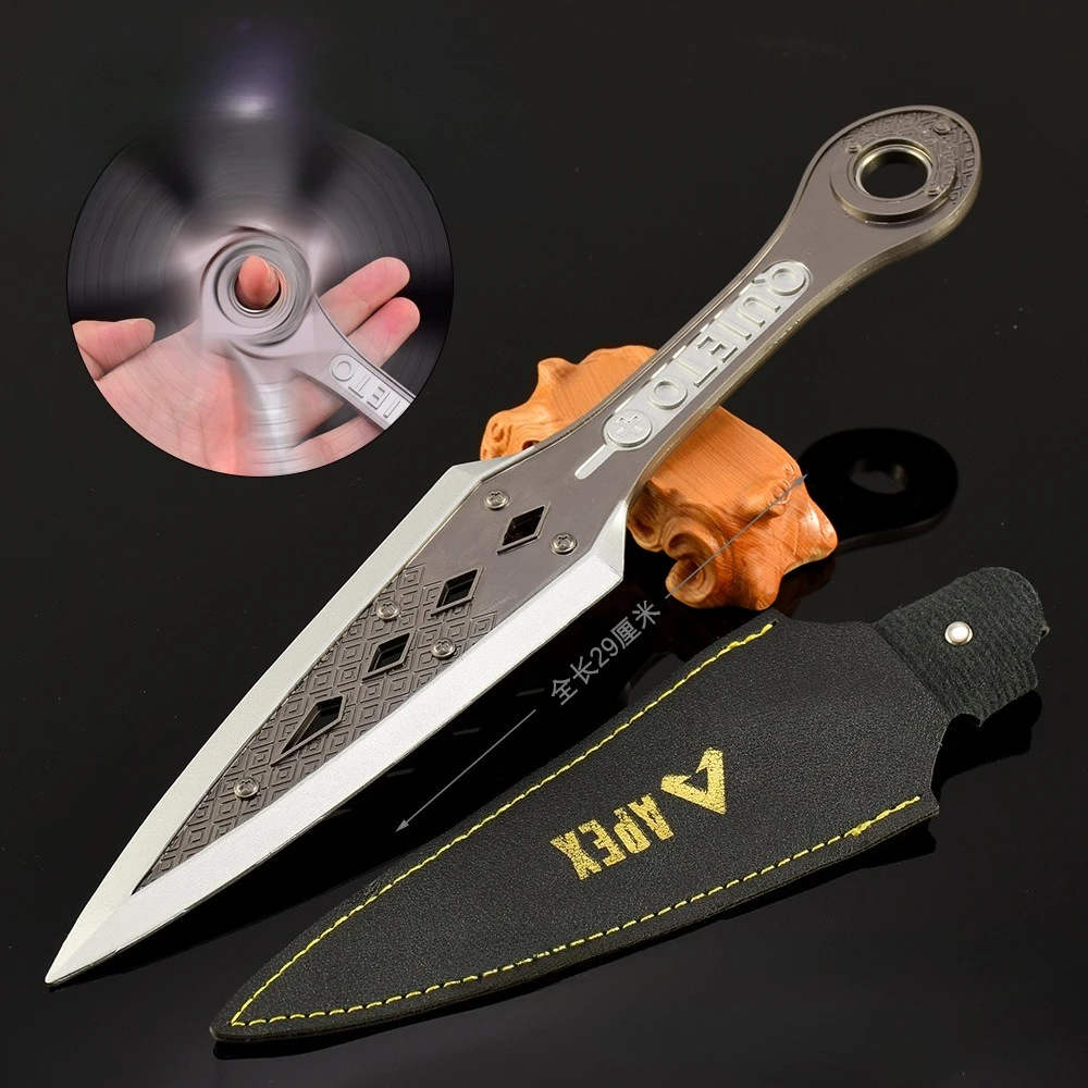 30 cm APEX Wraith Heirloom Wapen Dawn of Hope Kunai Draaibaar Metaal Model Trainingsmessen Collectible Bureau Ornament Zwaard Gift