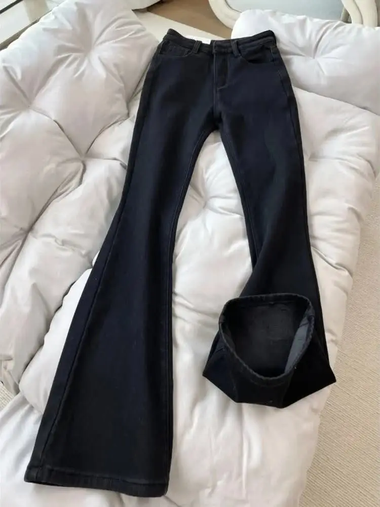 

Мужские джинсы Bla Cleanfit American High Street Slim Fit Micro Flare, осенне-зимние, с высокой талией, прямые брюки