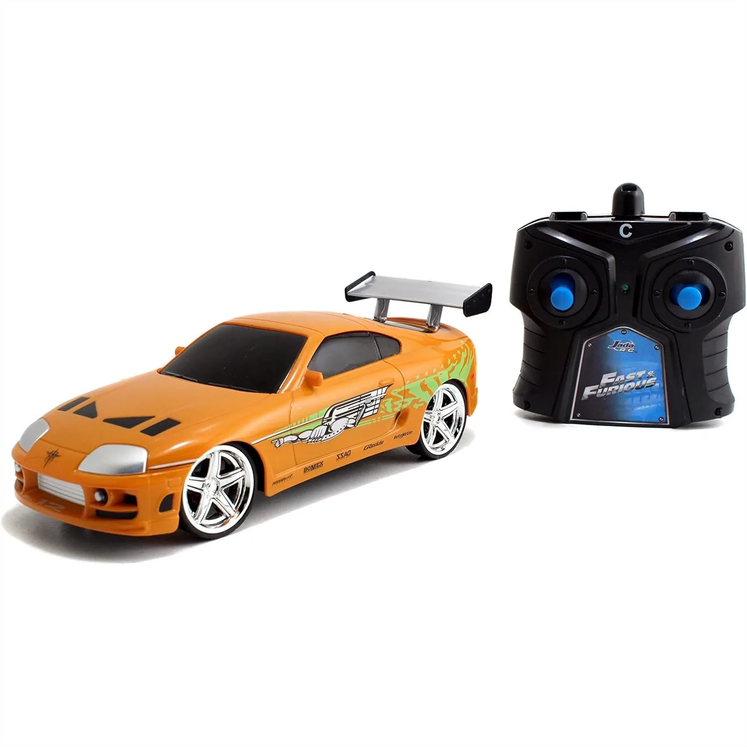 

Радиоуправляемая машинка в масштабе 1:24, быстрая и мощная копия Toyota Supra с пультом управления, идеально подходит для коллекционеров и детей.