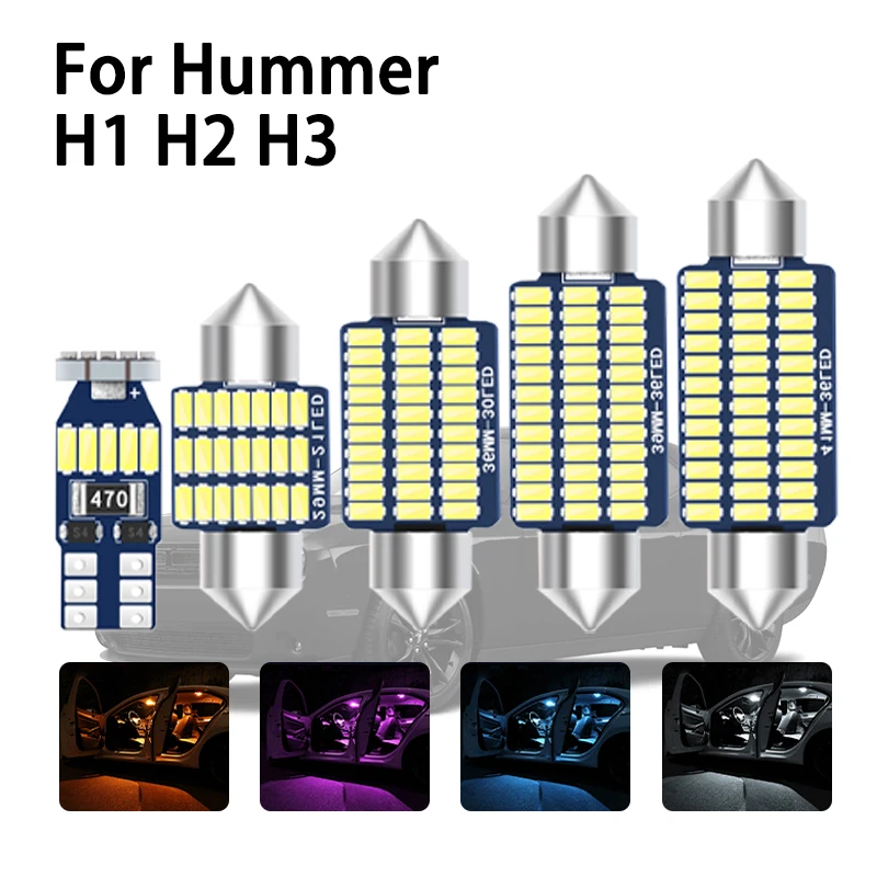 

Car LED Interior Lights Canbus For Hummer H3 H2 H1 1992 1999 2000 2001 2002 2003 2004 2005 2006 2007 2008 2009 2010 Accessories