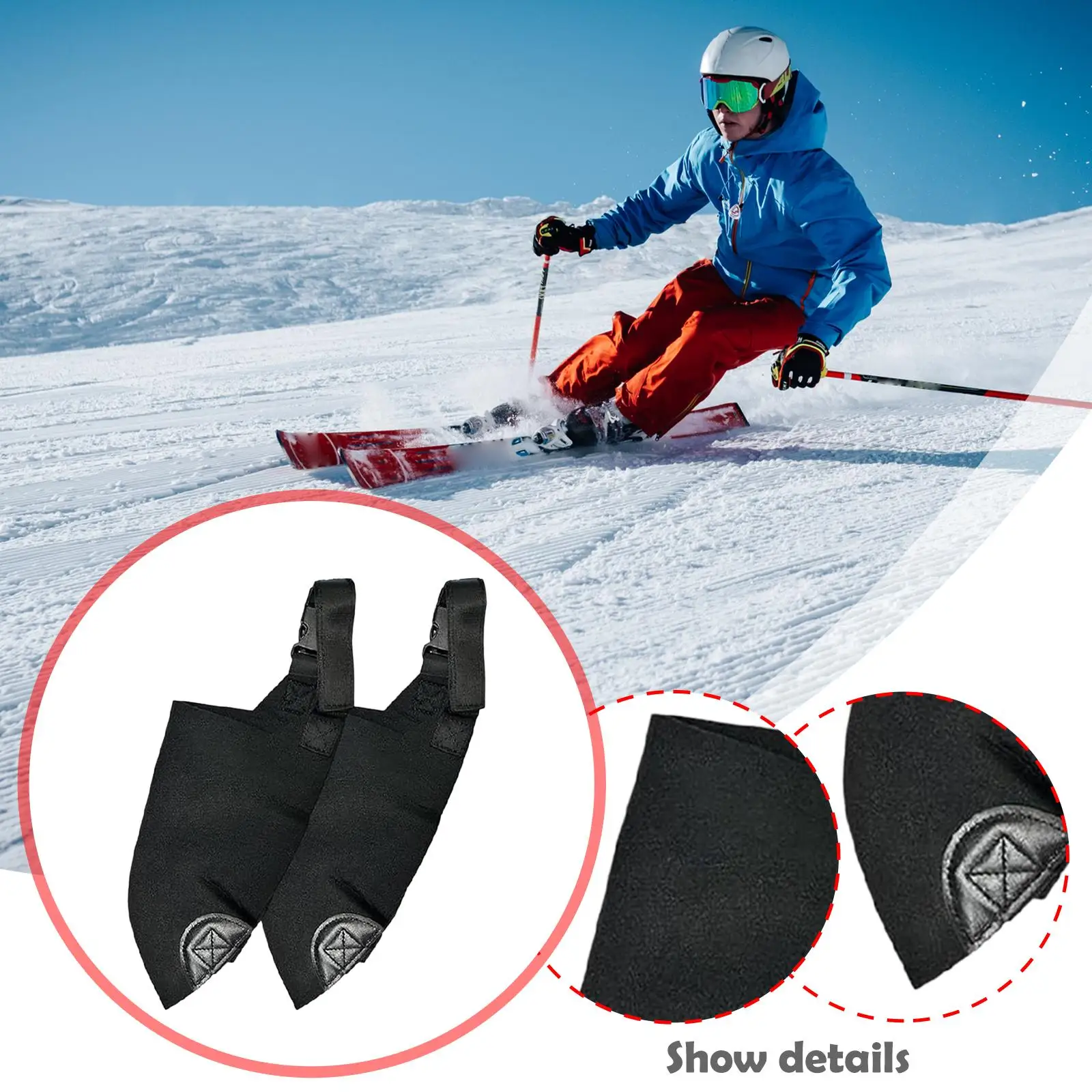 

Чехлы для лыжных ботинок Ветрозащитные грелки для ботинок для мужчин и женщин Сохраняют тепло Универсальные чехлы для обуви для сноуборда Товары для катания на лыжах Подарки для катания на лыжах