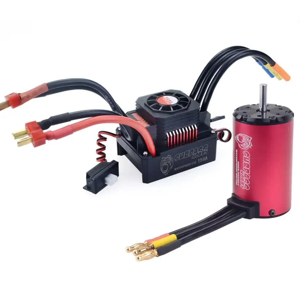 

Surpass Waterproof Vibration Motor 4076 for 1:8 Scale Electric Rc Car 1/8 4wd 150A ESC Brushless Motor Combo