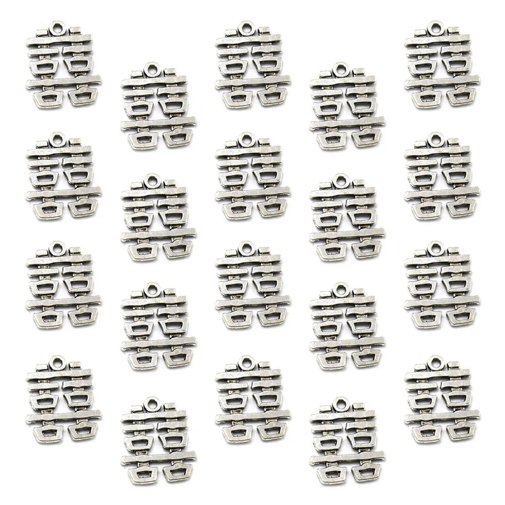 20Pcs Fine Workmanship Alloy Charm Pendants DIY Jewelry Accessories for Necklace Bracelet Earring Anklet Keyring Sweater Chain