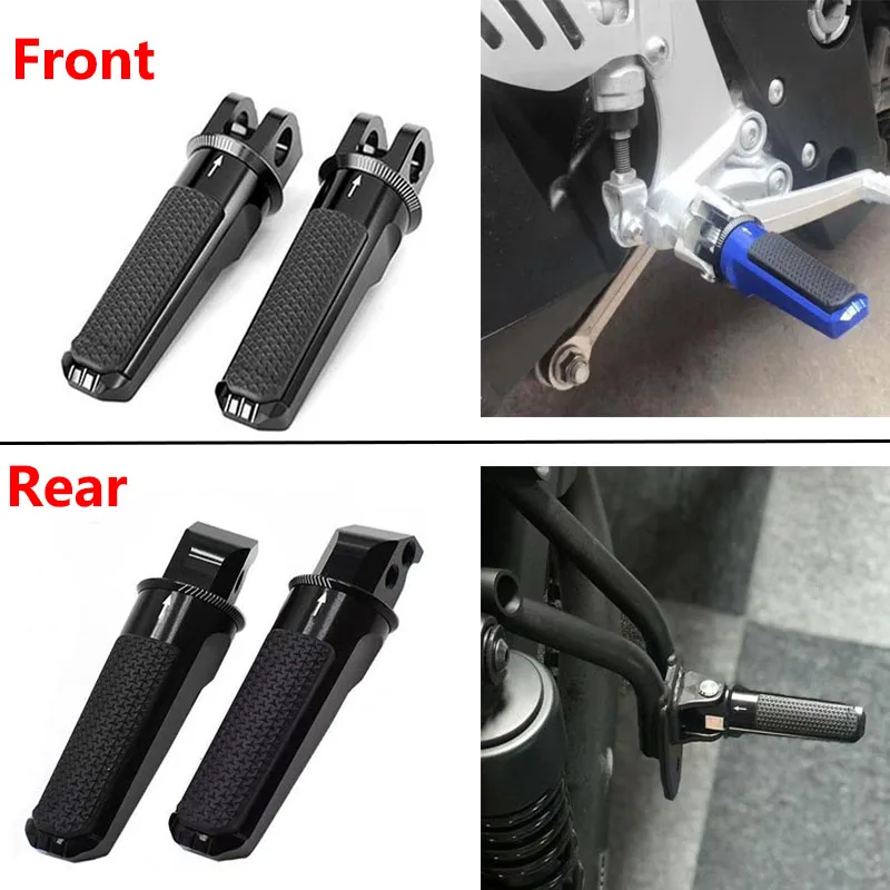 For Honda CB125R CB300R CB1000R NEO SPORTS CAFE 2018 - 2020 CB600F CB650R CBR250R CBR600RR   Front/Rear Foot Pegs Footrests