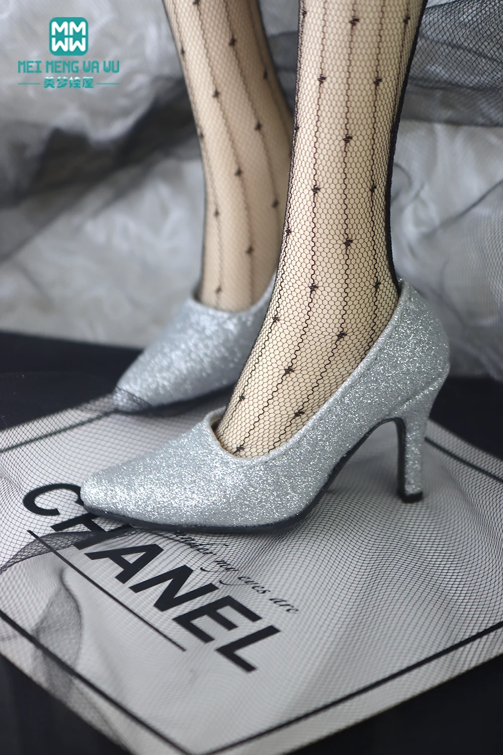 BJD Doll Leather Shoes 58-60cm 1/3 SD DD Toy Ball Joint Doll Fashion Pointed Toe Heel Gift for Girls