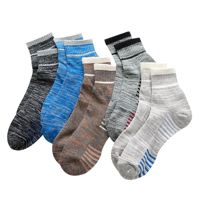 2Pairs/lot High Quality Cotton Men Socks Breathable Casual Autumn Winter Soft Fitness Compression Middle Tube Male Socks