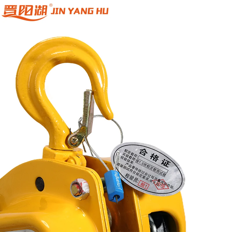 JIN YANG HU k75 Lifting Tool Industrial Triangle 1000kg Manual Chain Block Hoist 1ton 10FT Manual Hoist Chain Hoist