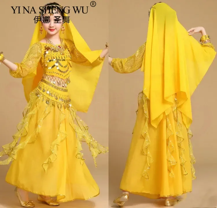 Girl Professional India Dancewear Children Belly Dance Costumes For Girls Egypt Belly Dancing Costume for Girl Bollywood Dance