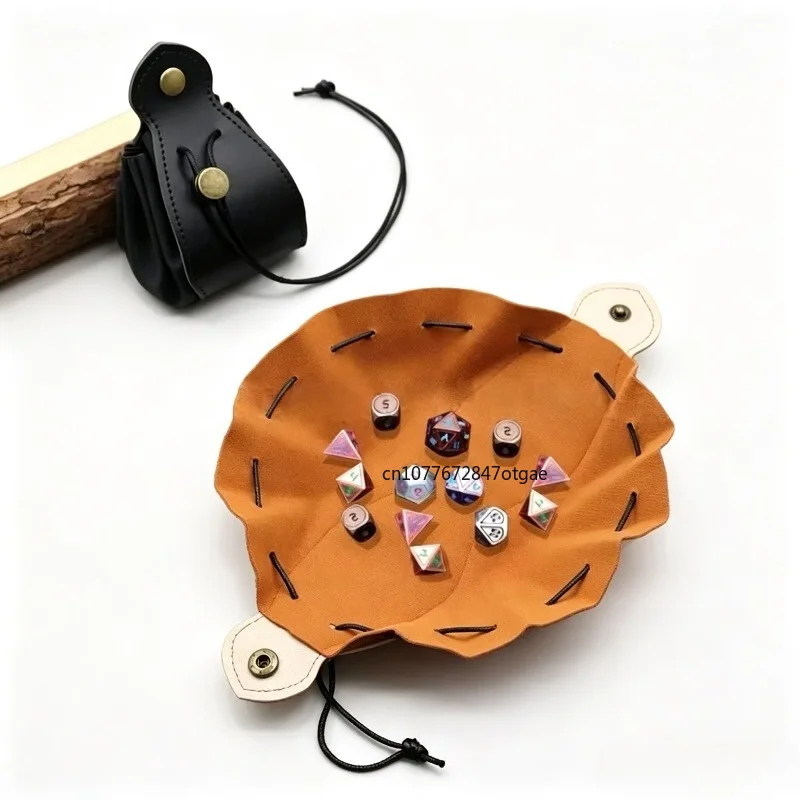 PU Leather Bag For DND Dice Game Tray 5 Celtic Designs Cute Drawstring Pouch For D&D Roleplaying RPG Gift Ideas Coin Purse
