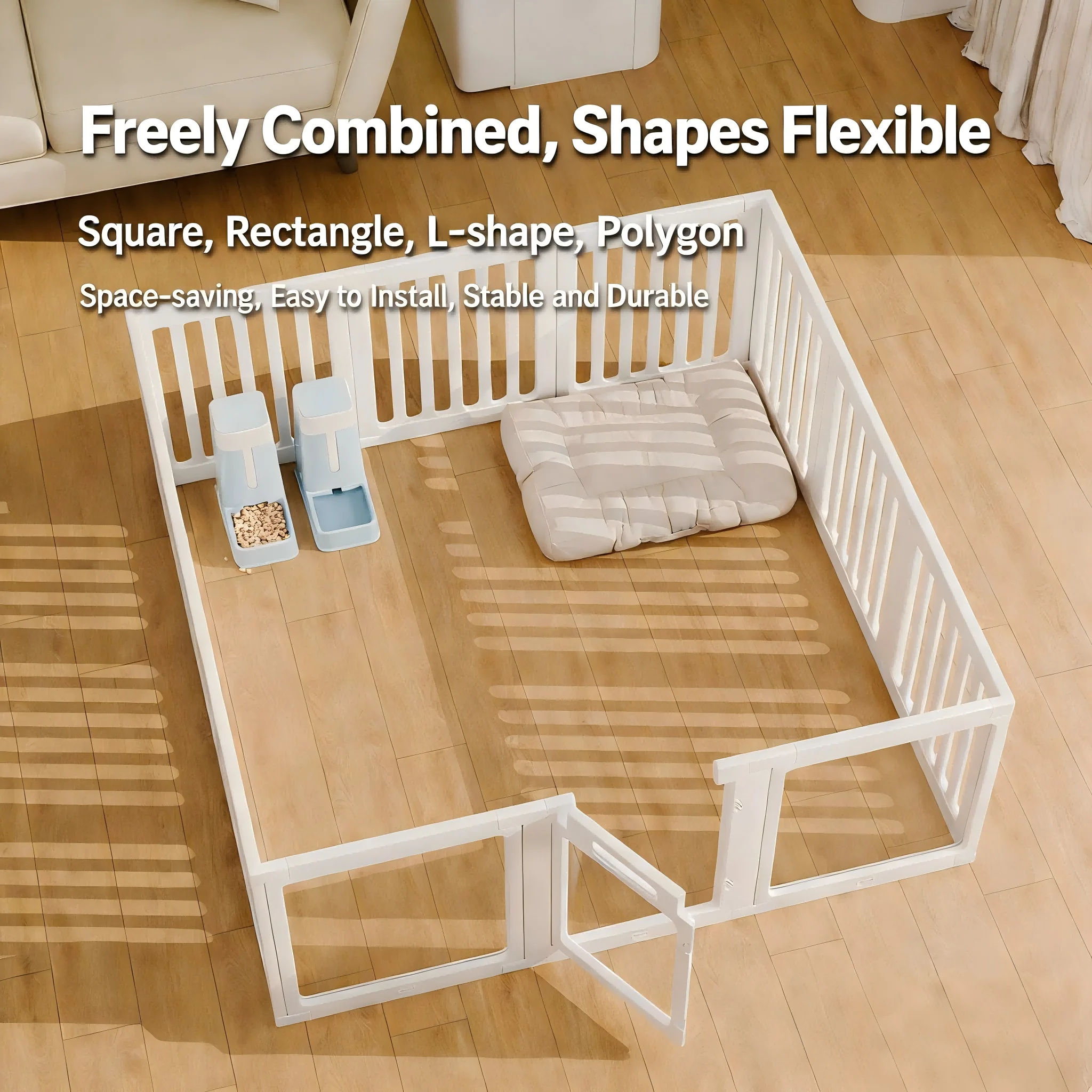 2026 Custom Pet Playpen For Small Dog Indoor Dog Cage For Small Pet Poodles Bichon Frises Breeds Extra Height Protective Barrier