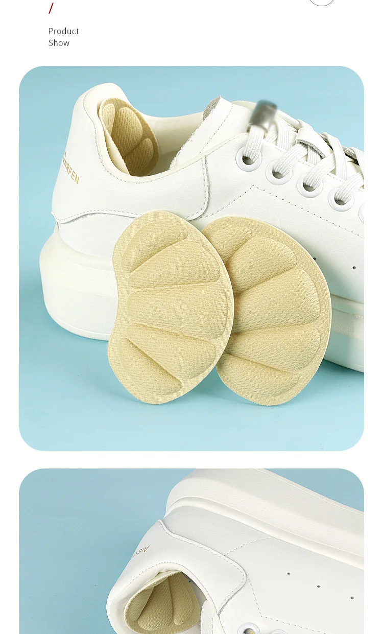 Selbstklebende Einlegesohlen für Sportschuhe, größenverstellbare Einlegesohlen, Fersenschützer, Fußpflege-Pads, 2 Stück/6 Stück/10 Stück. – Detail 8