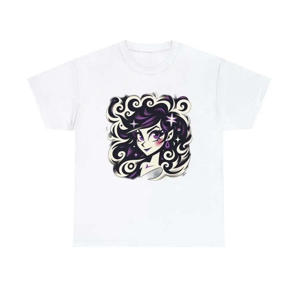 Abstract Cartoon Sorceress Willow Streetwear Skater Tee Unisex T-shirts Cotton Luxury Brand Vintage Oversized