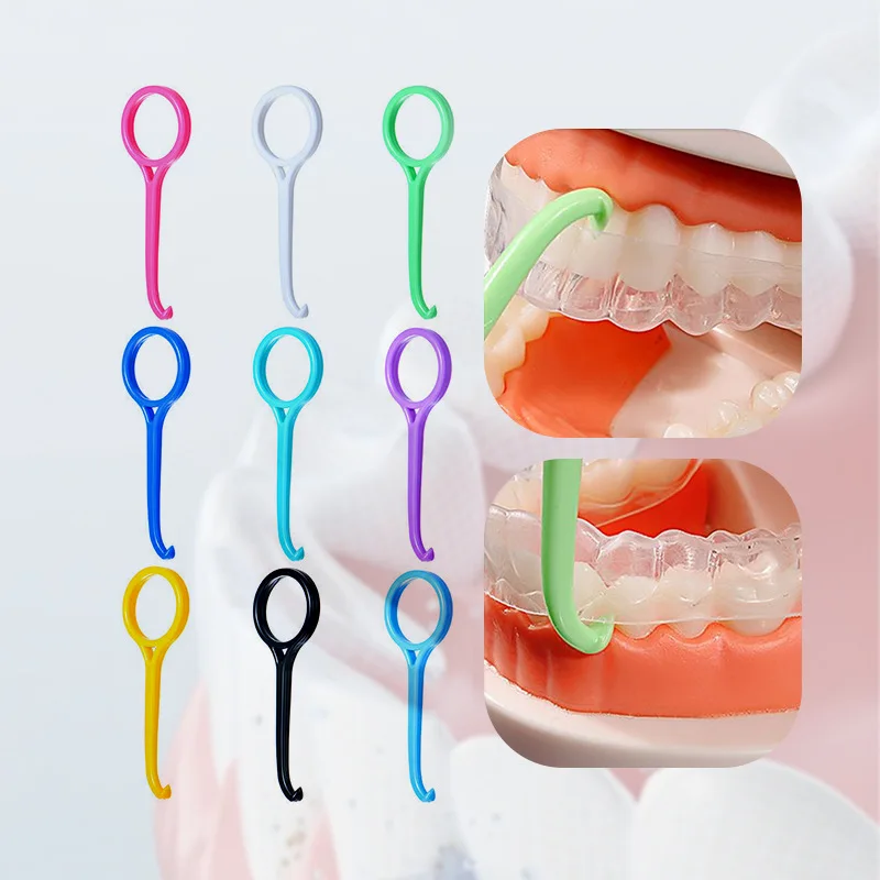 

10PCS Orthodontic Aligner Chewies Hook Dental Invisible Removable Brace Extractor Tooth Socket Remover Removal Tool Oral Care
