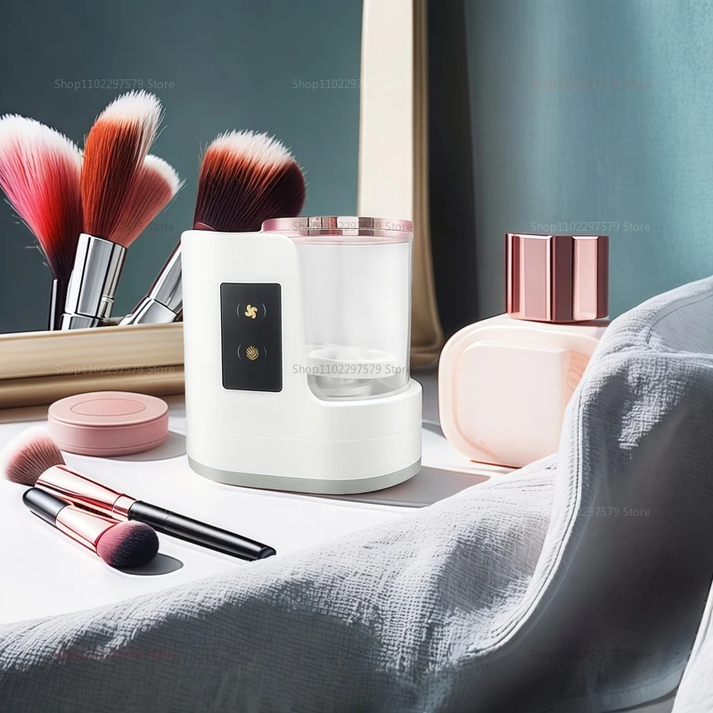

Electric Makeup Brush Cleaner Dryer USB Charging Portable Beauty Brush Cleaning Kit for Eye Shadow Blush Face Tools Storage Rack