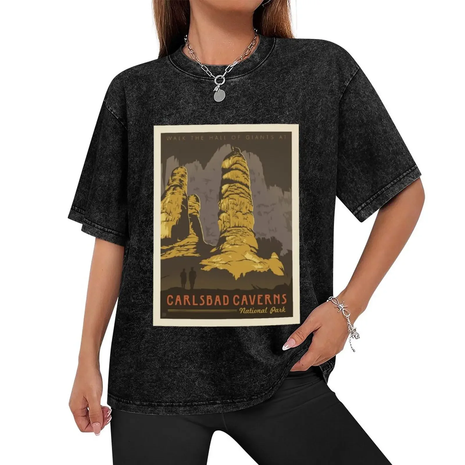 Carlsbad Caverns National Park T-Shirt customs anime Blouse sweat t shirts for men cotton