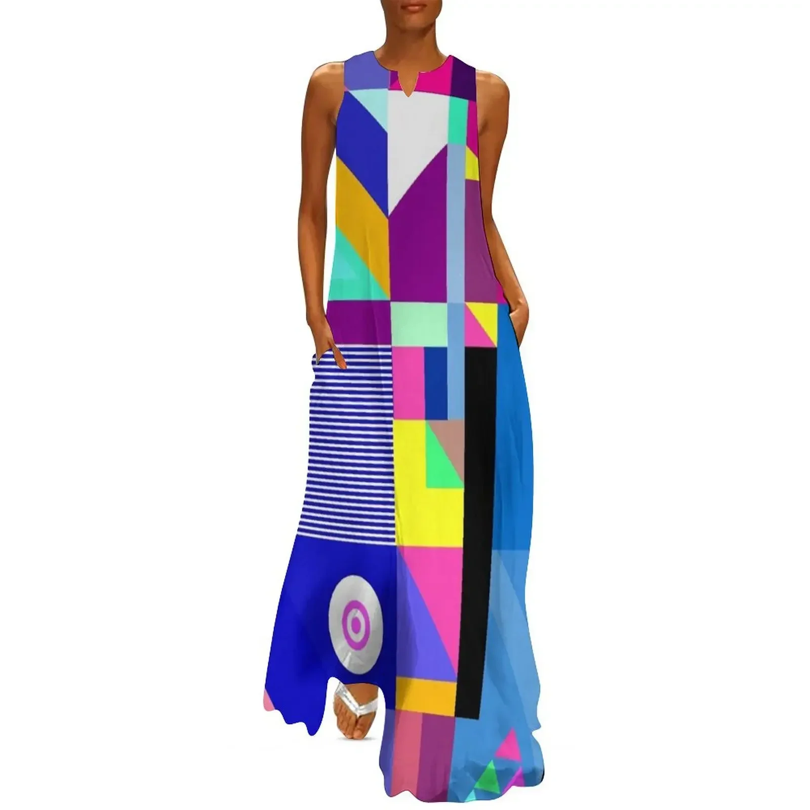 

colorful happier life Long Dress wedding guest dress 2025 dresses summer dresses korean style Long dress