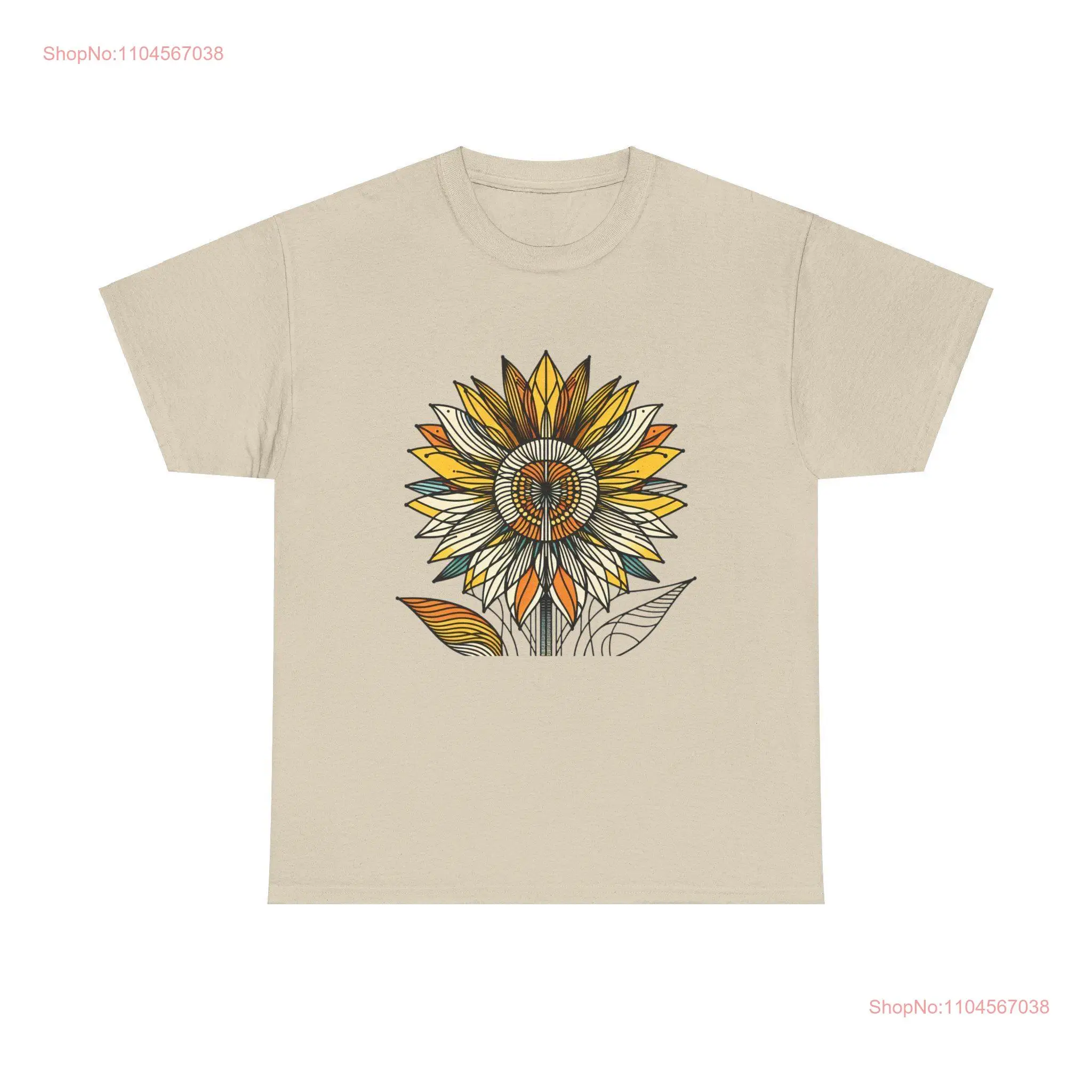 해바라기 T 셔츠 꽃 식물 여름 탑 자연 애호가 긴 또는 짧은 소매