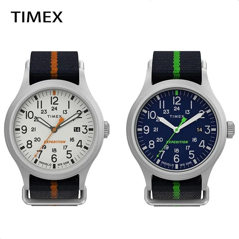 

Часы Timex разных видов спорта на открытом воздухе, светящиеся на холщовом ремешке, повседневные часы для мужчин и женщин, модные часы, роскошные Брендовые Часы