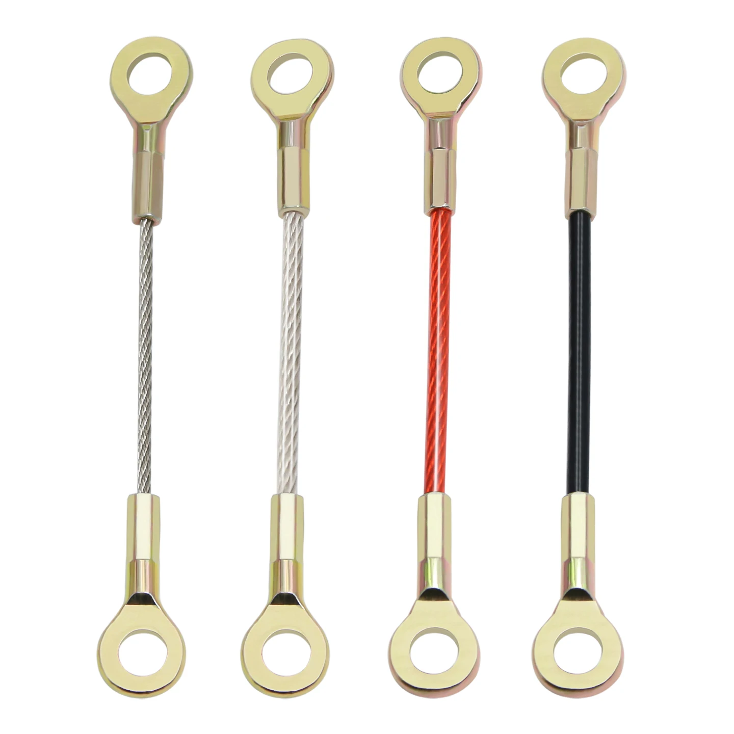 

2-3mm stainless steel wire rope, M6 fisheye terminal connection clip, transparent/black/red wire safety rope