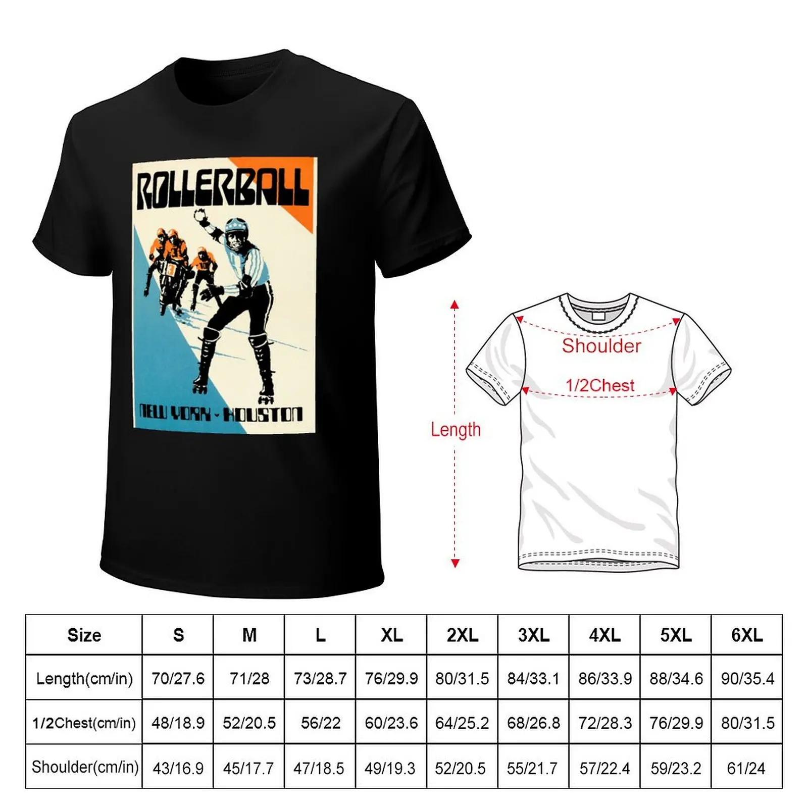 Rollerball - New York/Houston T-Shirt customizeds heavyweights plain white t shirts men