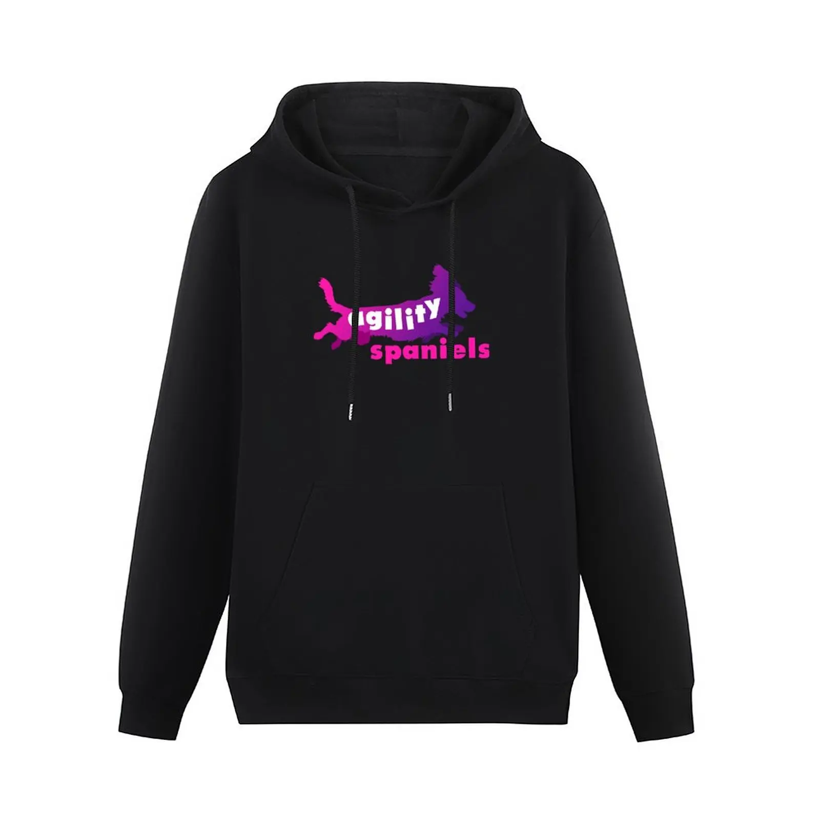 Agility Spaniels - Pink & Purple Pullover Hoodie men's clothing clothes for men korean style clothes hoodie men