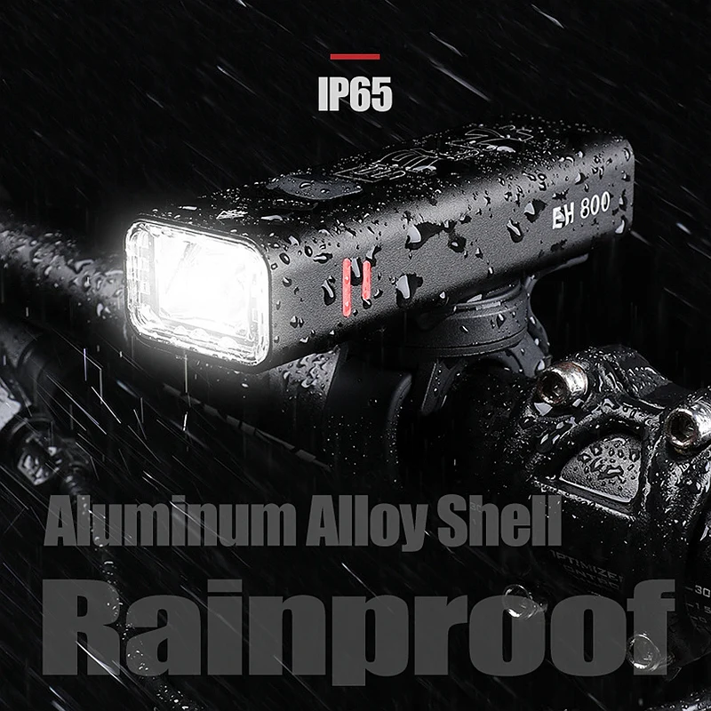 ضوء دراجة قابل لإعادة الشحن حقيقي 800LM تسليط الضوء على ملحقات الدراجة المصباح الإفراج السريع مصباح يدوي دراجة الطريق الجبلية معلقة الخفيفة