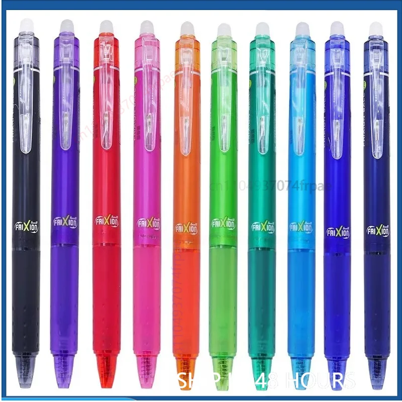 For PILOT Frixion LFBK-23EF 0.5mm Erasable Retractable Water Gel Pen Heat Erasable Ink Student Study Stationery（4pcs）