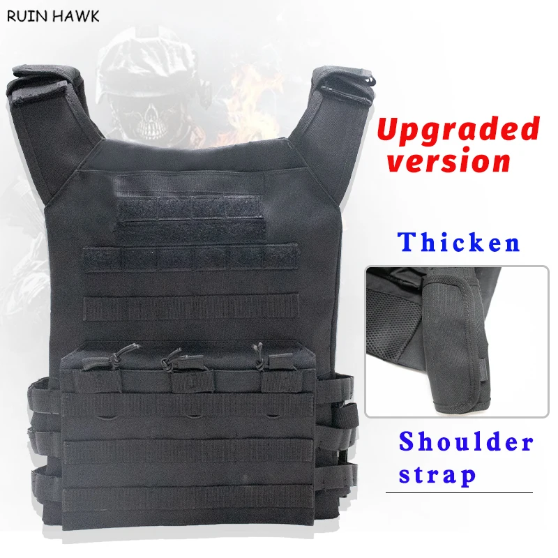 

Oversize JPC Molle Plate Carrier Vest Outdoor CS Paintball Protective Plate Carrier Waistcoat Airsoft Vest Hunting Tactical Vest