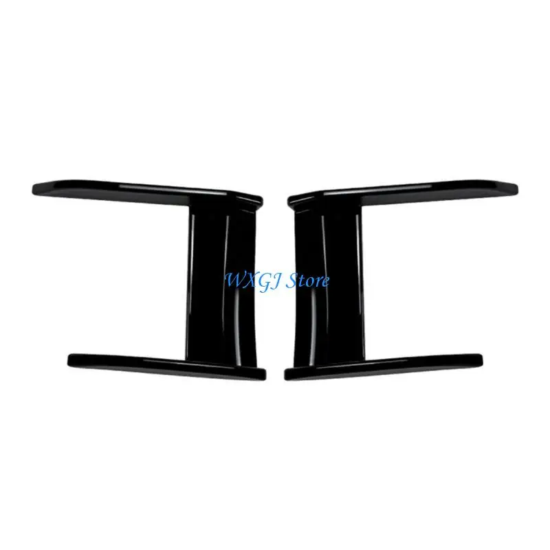 

37JE Plastic Front Bumper Lip Splitter Trim Carbon Fiber Look Auto Bumper Grilles