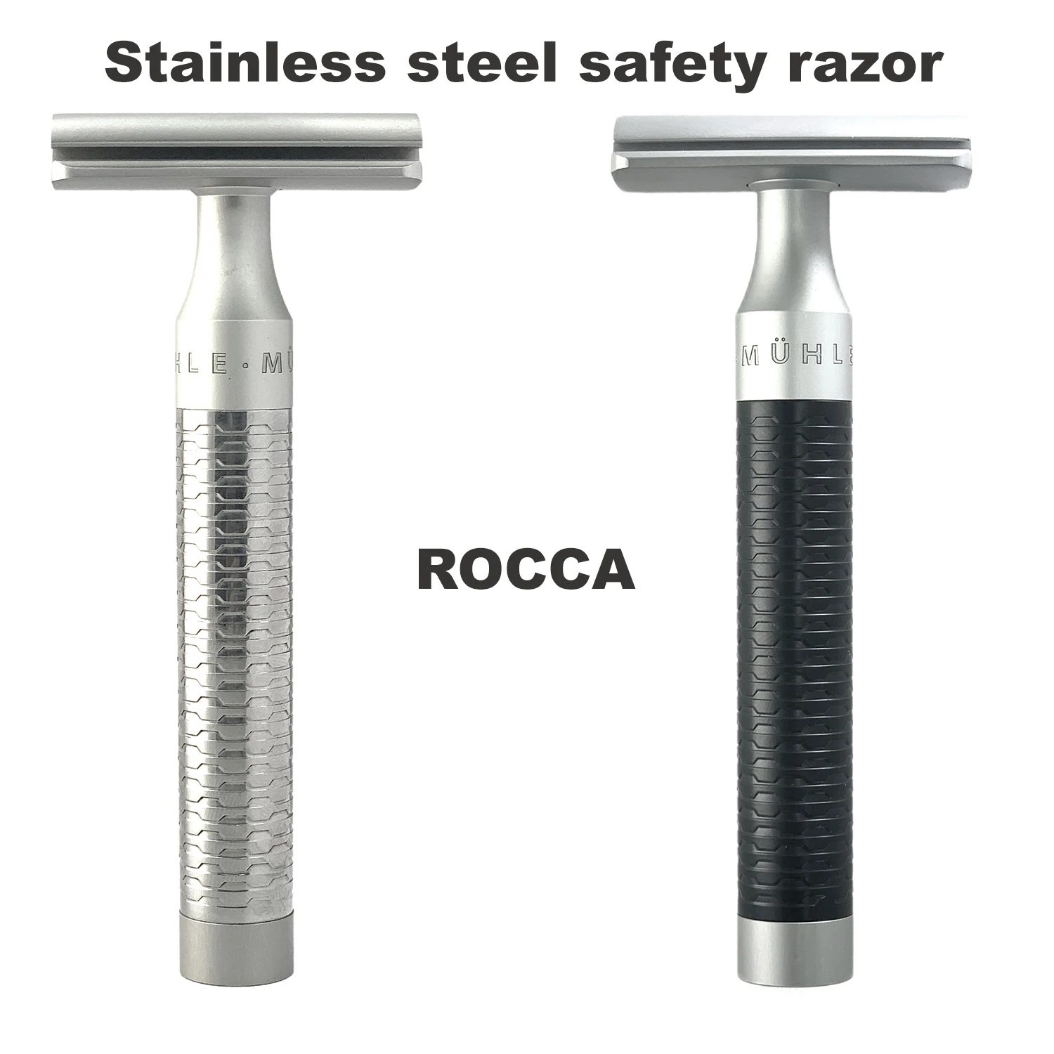 ROCCA series double-edged stainless steel safety shaver, men's shaver, women's hair removal tool, suitable for daily use, barber