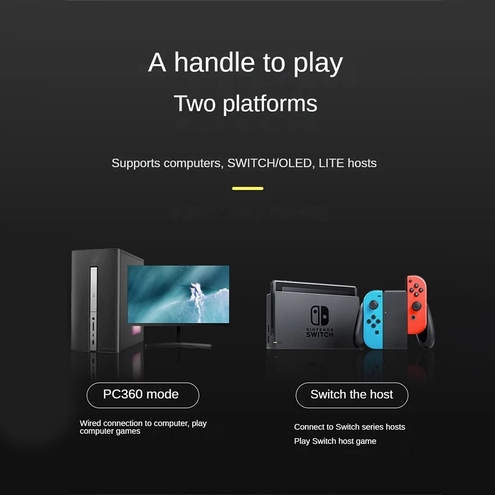 Wireless Controller Gamepad With Turbo Motion Wake-up Function Switch Mando Accessories For Switch/OLED/Lite