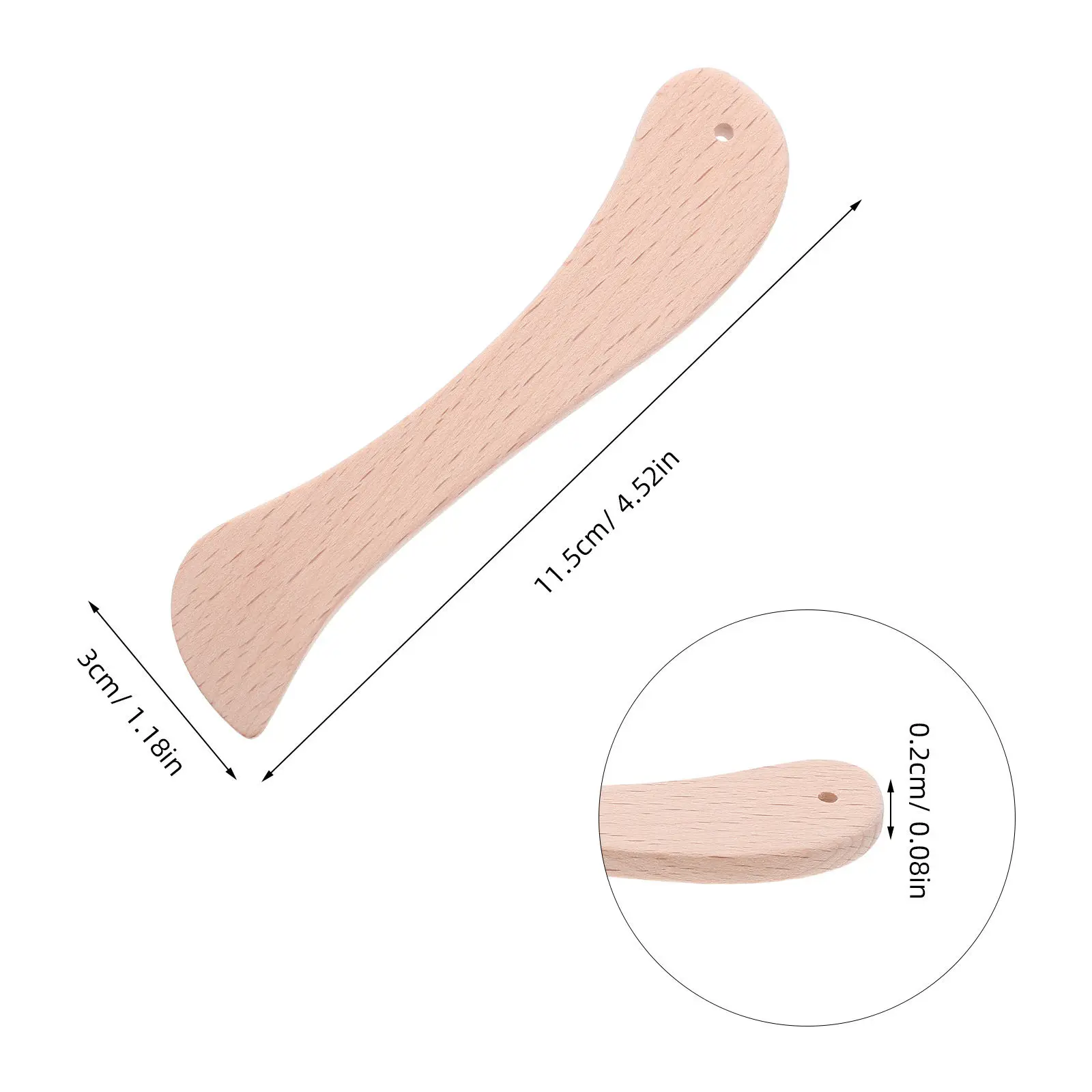 5Pcs Wooden Paper Folding Tools Bookbinding Creasers Scoring Folder Origami Craft Supplies Scrapbooking Leathercraft Scoring