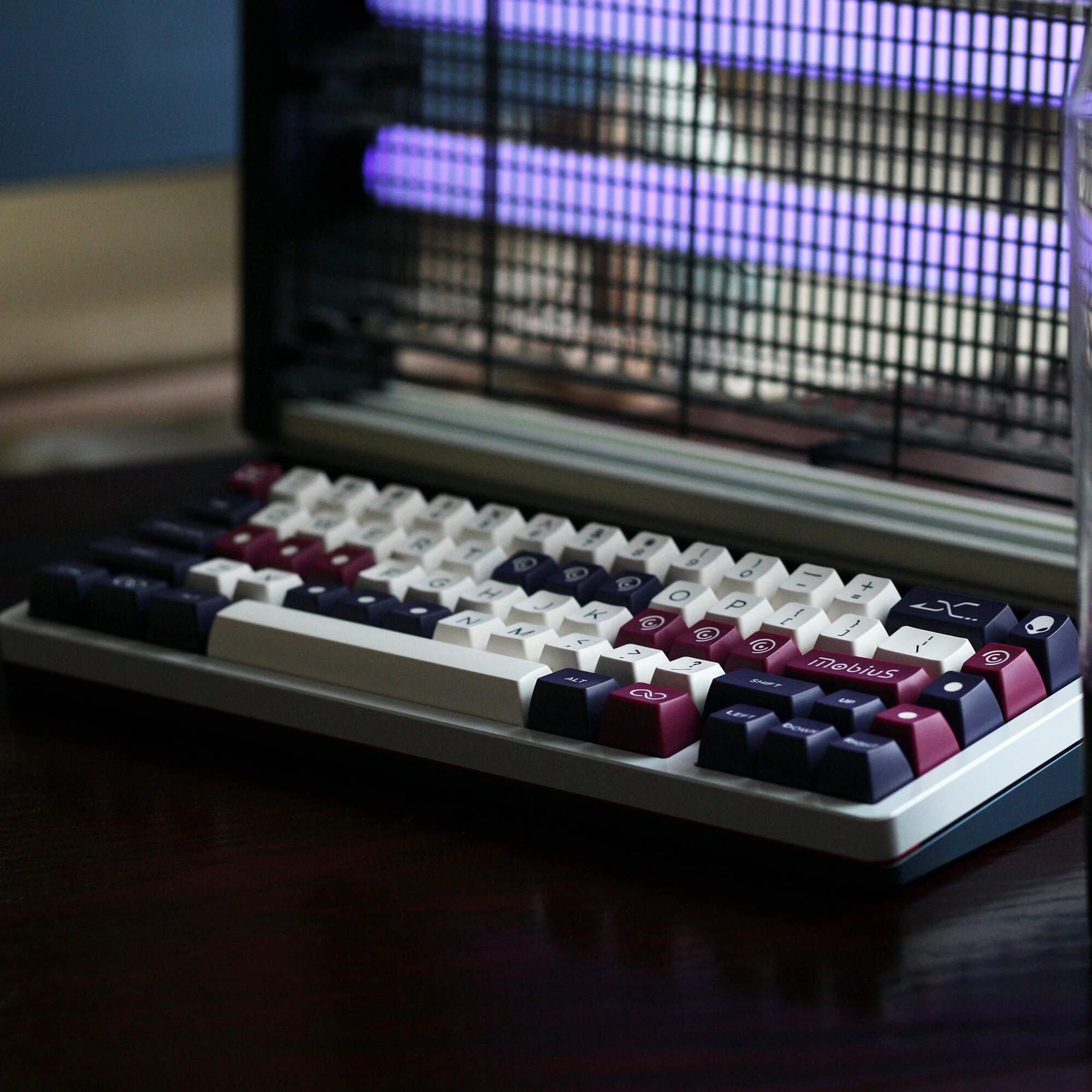 Domikey SA DoubleShot ABS Keycaps - SA Profile MX Stem Fit Poker 87/104 GH60 XD64 XD84 Mechanical Keyboards