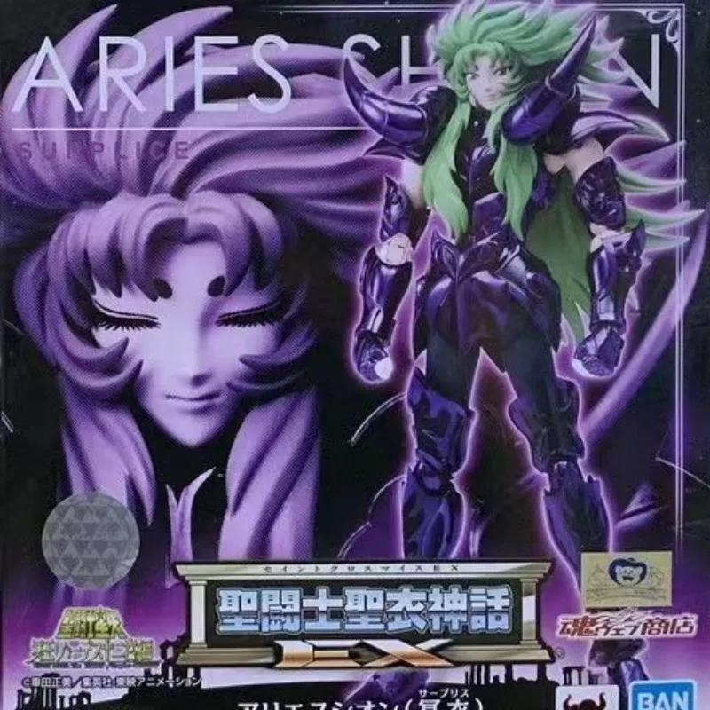 

Bandai Original Saint Seiya Saint Clothes Myth EX Aries Action Figure Model Desktop Ornaments Gifts Collection